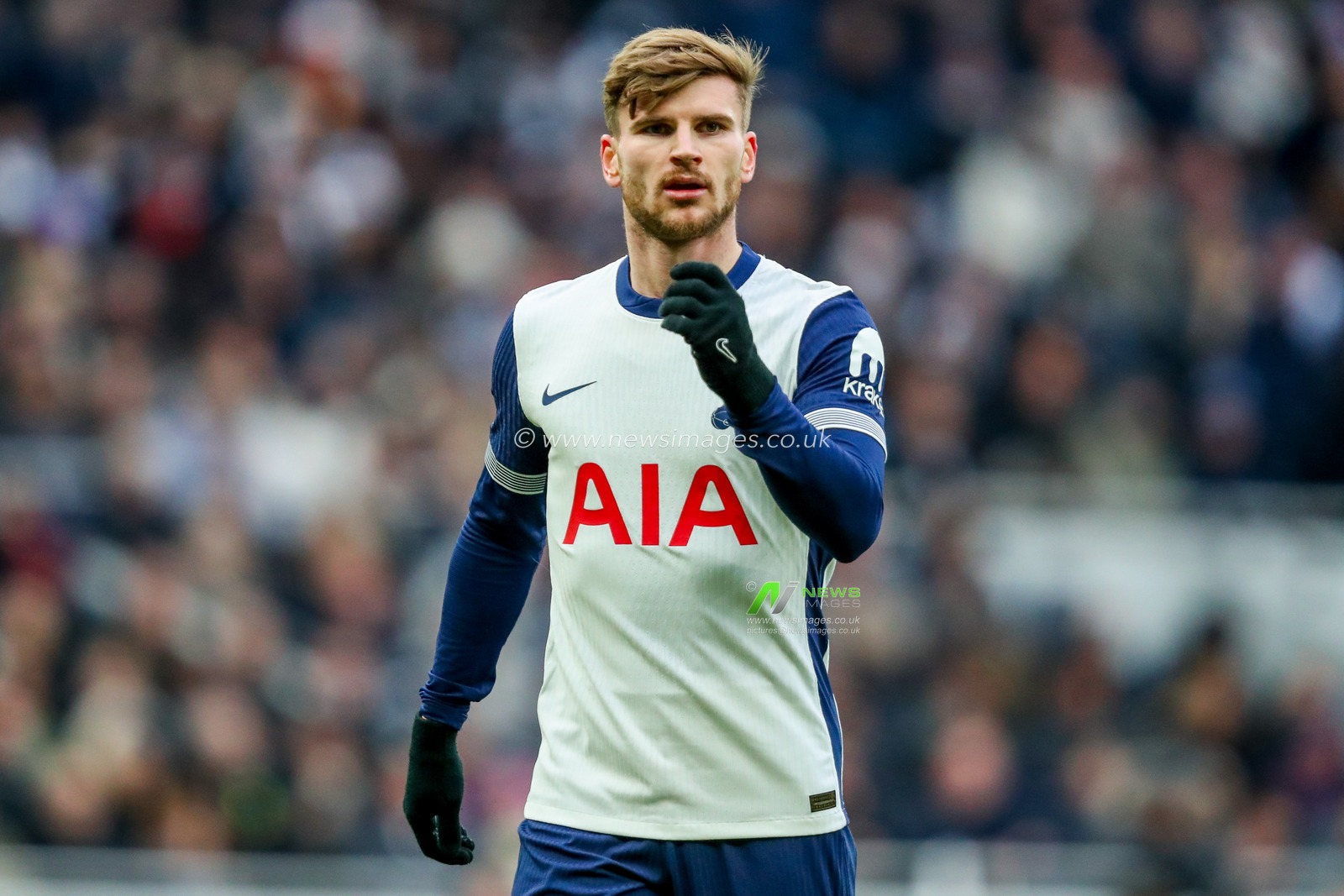 Timo Werner of Tottenham Hotspur looks on during the Premier League match Tottenham Hotspur vs Newcastle United at Tottenham Hotspur Stadium, London, United Kingdom, 4th January 2025

(Photo by Izzy Poles/News Images)