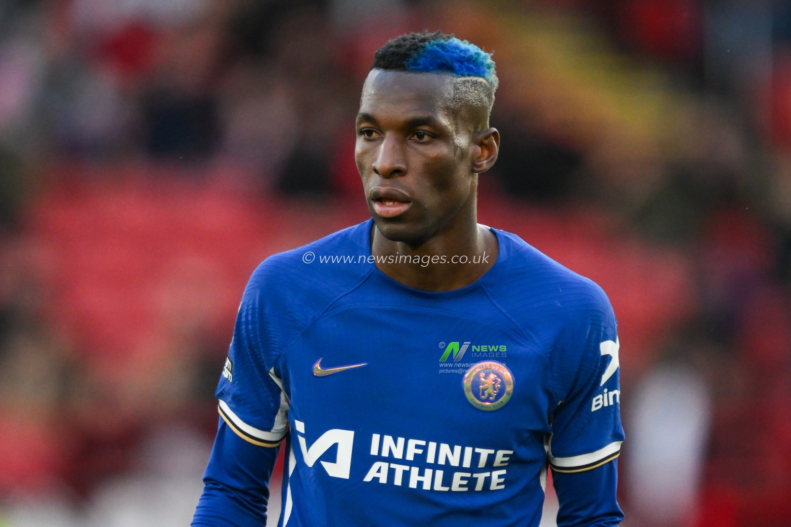 Nicolas Jackson of Chelsea during the Premier League match Sheffield United vs Chelsea at Bramall Lane, Sheffield, United Kingdom, 7th April 2024

(Photo by Craig Thomas/News Images)