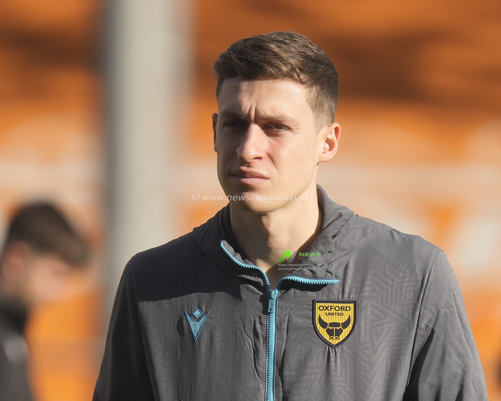 Jamie Cumming of Oxford United inspects the pitch before the Sky Bet League 1 match Blackpool vs Oxford United at Bloomfield Road, Blackpool, United Kingdom, 10th February 2024

(Photo by Steve Flynn/News Images)