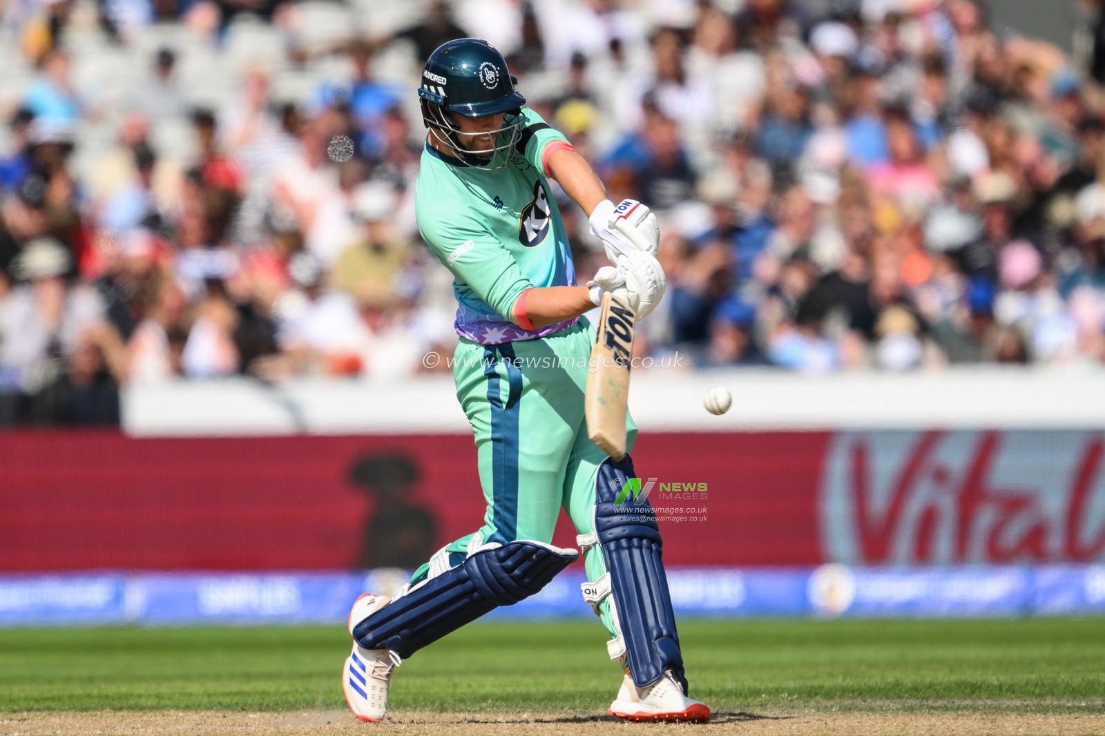 Will Jacks of Oval Invincibles clips the ball away for two runs during the The Hundred match Manchester Originals vs Oval Invincibles at Old Trafford, Manchester, United Kingdom, 6th August 2024

(Photo by Craig Thomas/News Images)