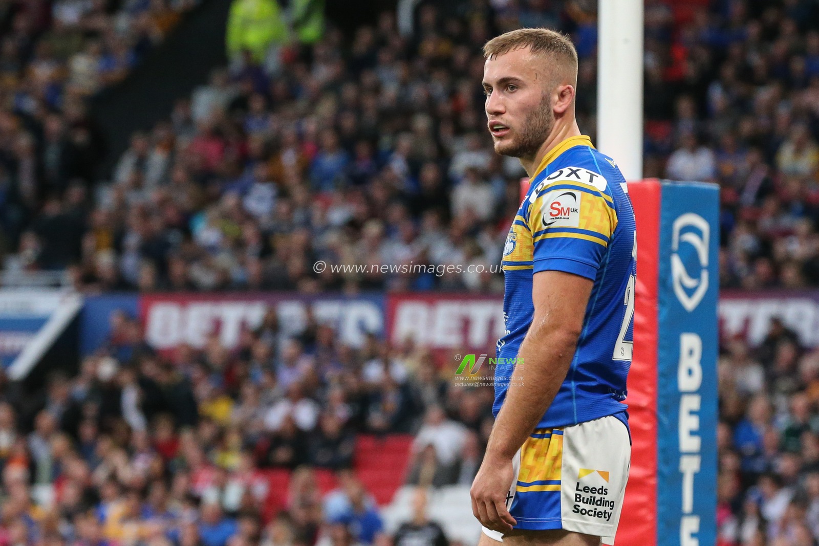 Jarrod Oâ€™Connor #24 of Leeds Rhinos during the 25th Betfred Super League Grand Final match St Helens vs Leeds Rhinos at Old Trafford, Manchester, United Kingdom, 24th September 2022

(Photo by David Greaves/News Images)