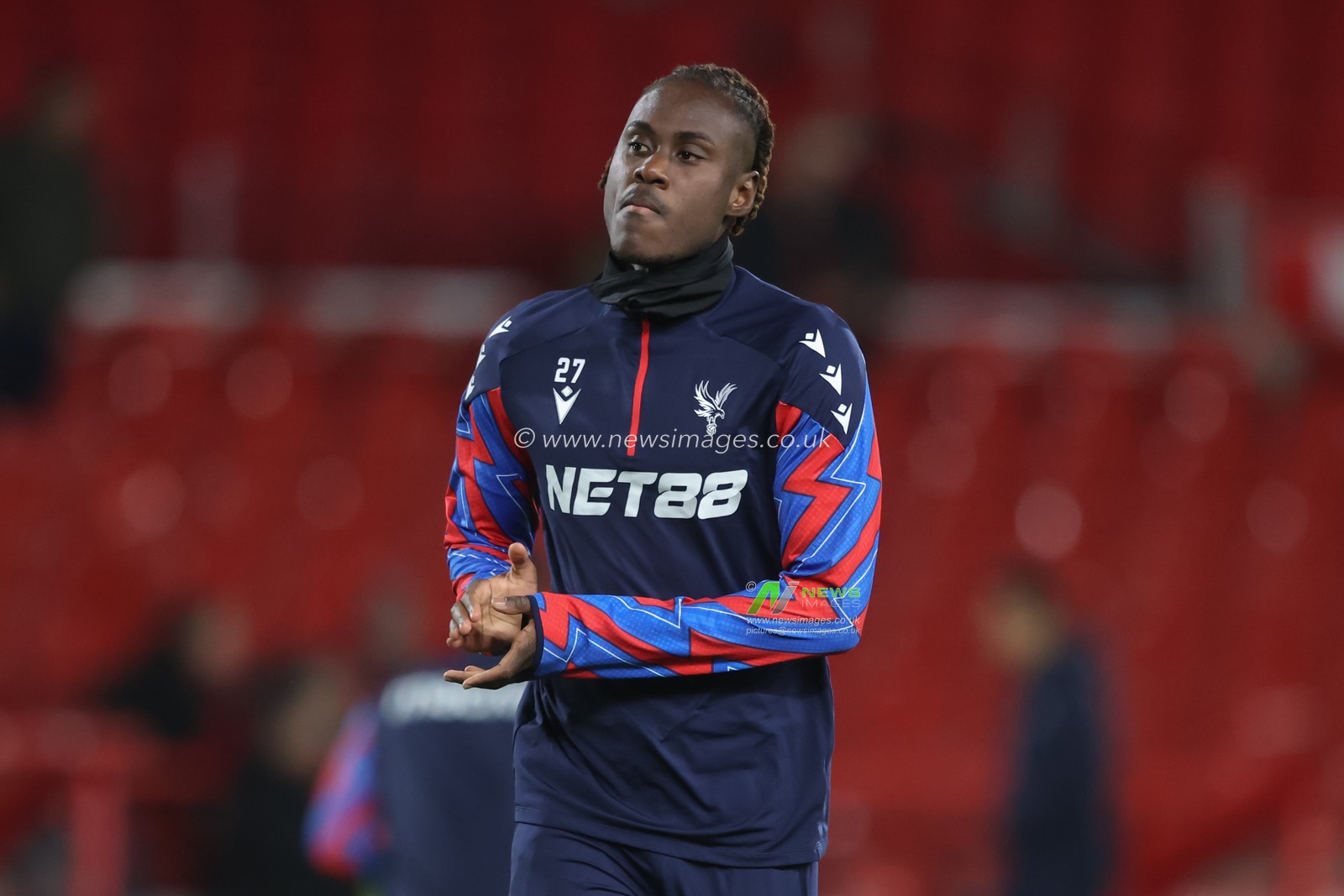 Trevoh Chalobah of Crystal Palace applauds fans as he warms up ahead of the Premier League match Nottingham Forest vs Crystal Palace at City Ground, Nottingham, United Kingdom, 21st October 2024

(Photo by Alfie Cosgrove/News Images)