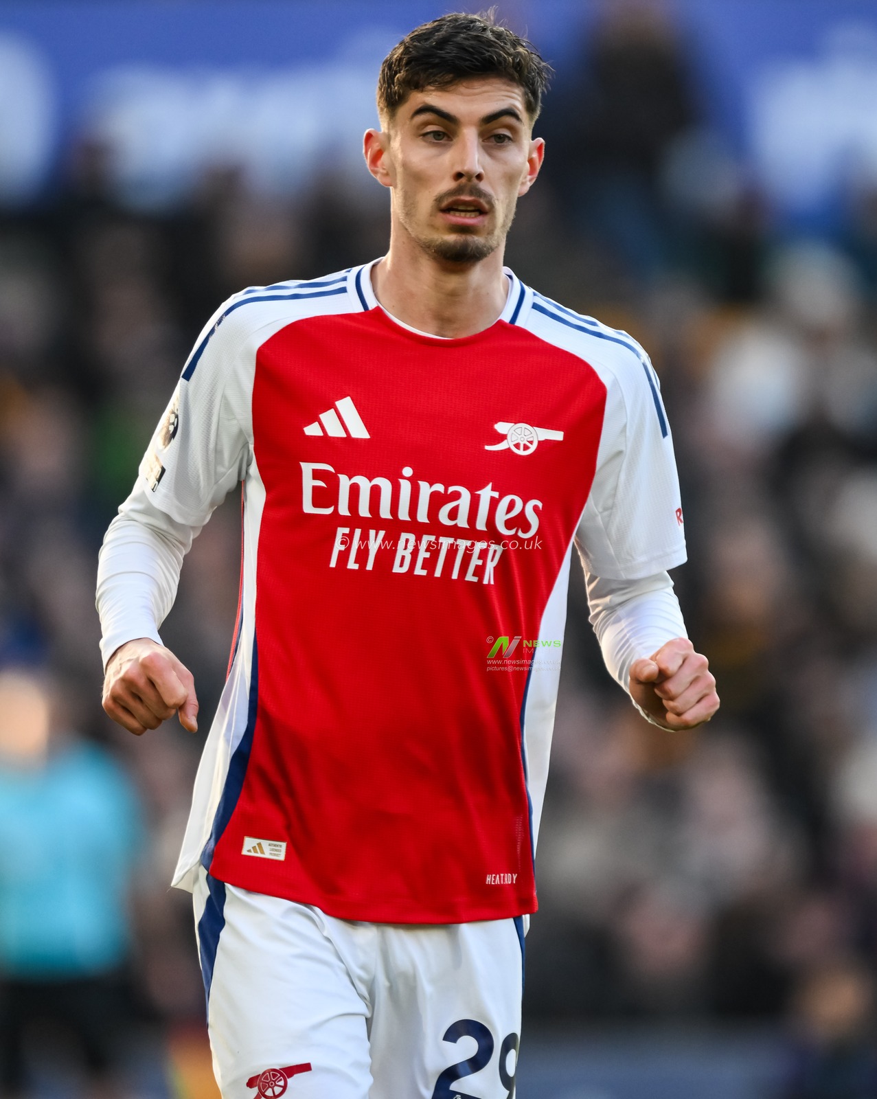 Kai Havertz of Arsenal during the Premier League match Wolverhampton Wanderers vs Arsenal at Molineux, Wolverhampton, United Kingdom, 25th January 2025

(Photo by Craig Thomas/News Images)
