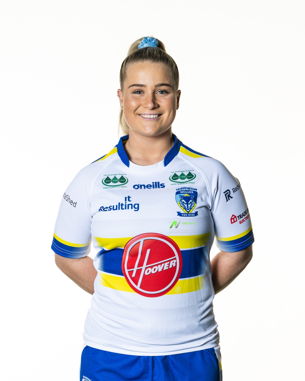 Warrington Wolves women's headshot at Training facility, University of Chesterâ€™s Warrington campus, 31st March 2023

(Photo by Craig Thomas/News Images)