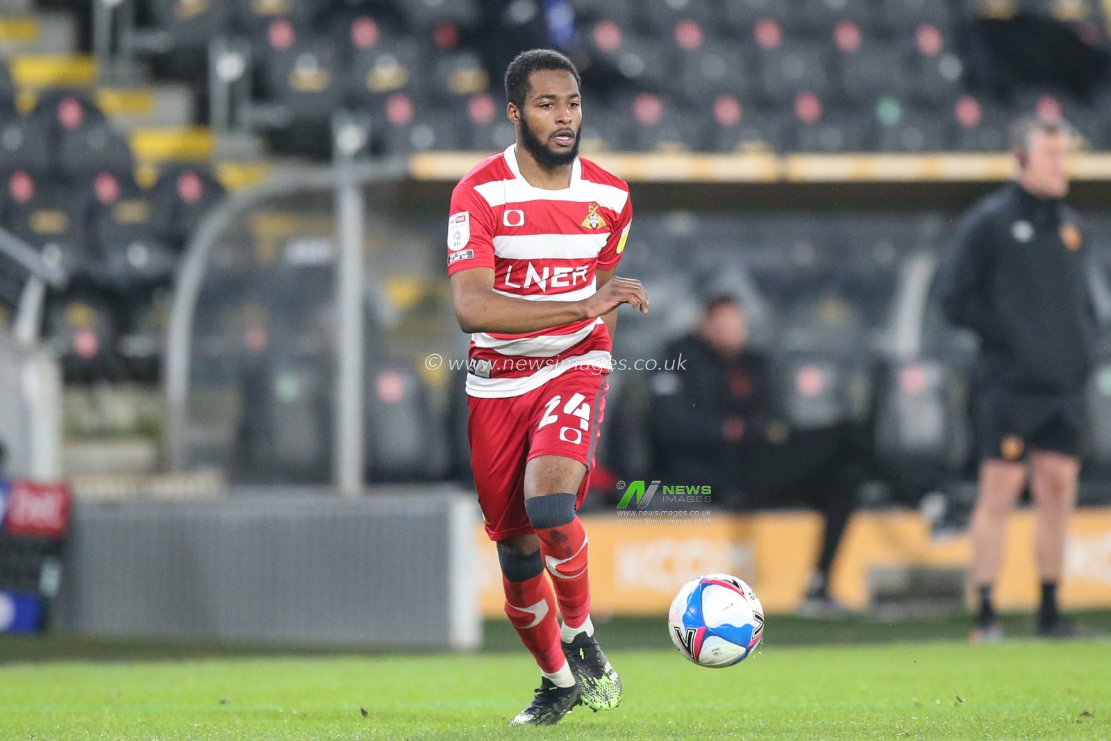 Cameron John #24 of Doncaster Rovers during the game
