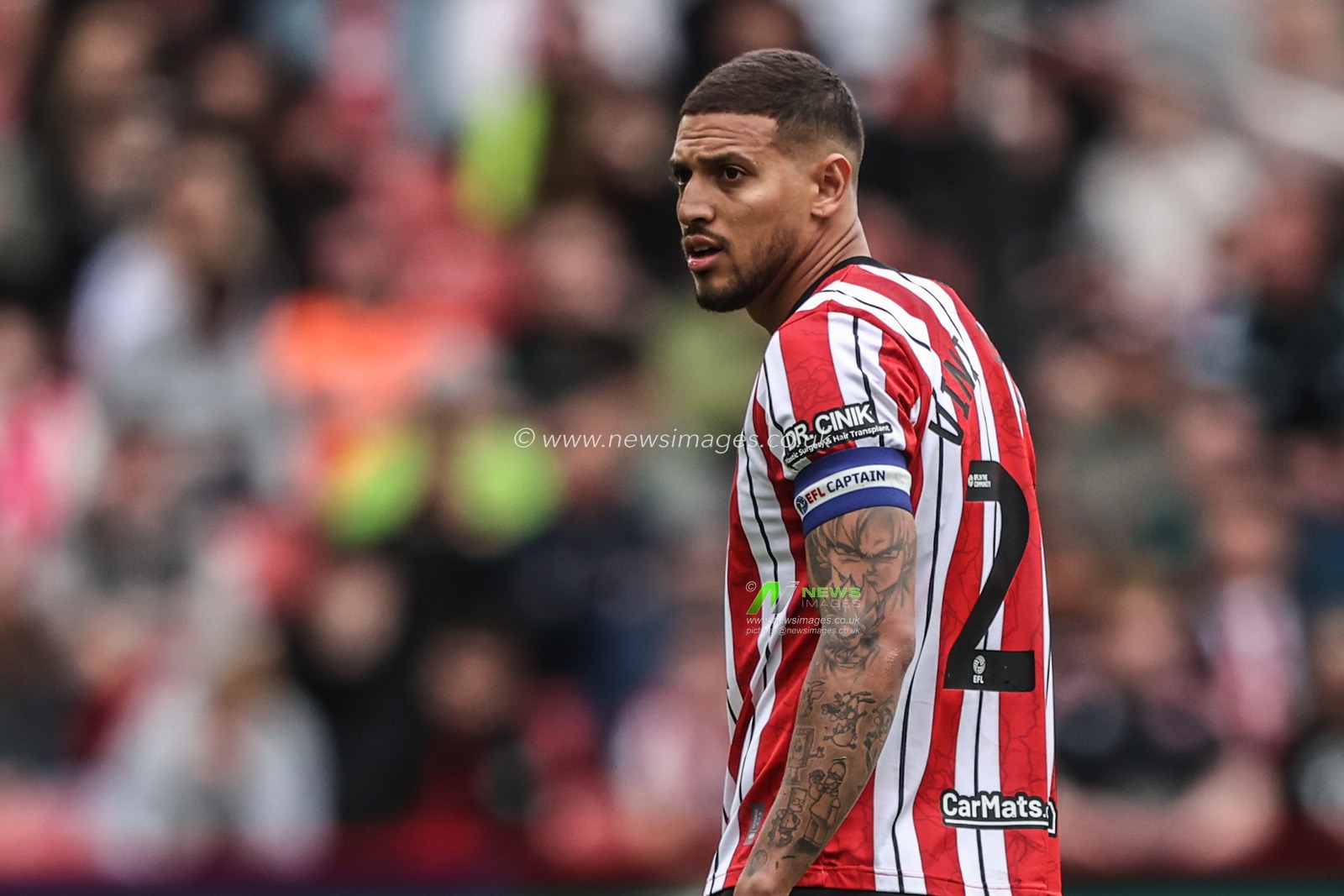 Vinicius Souza of Sheffield United during the Sky Bet Championship match Sheffield United vs Blackburn Rovers at Bramall Lane, Sheffield, United Kingdom, 3rd May 2025

(Photo by Alfie Cosgrove/News Images)