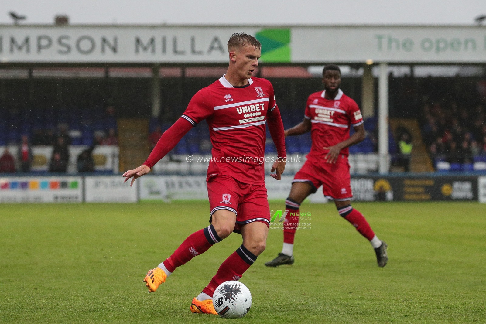 Marcus Forss #9 of Middlesbrough on the ball during the Pre-season friendly match Hartlepool United vs Middlesbrough at Suit Direct Stadium, Hartlepool, United Kingdom, 14th July 2023

(Photo by James Heaton/News Images)