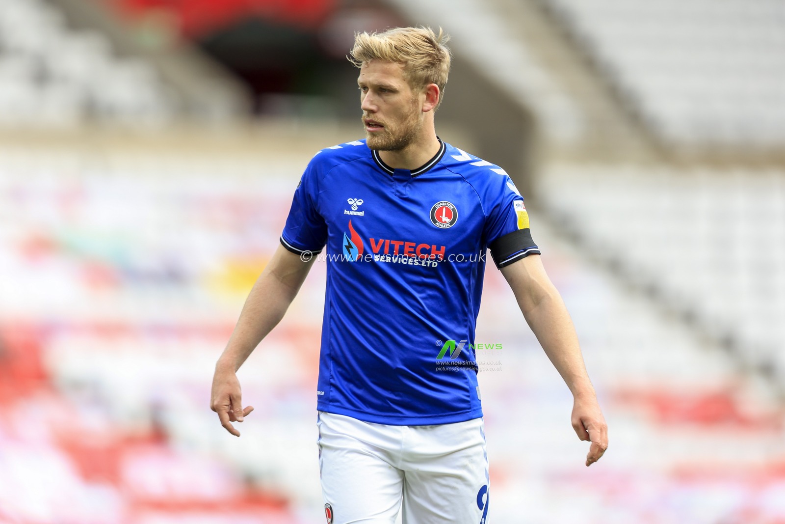Jayden Stockley #9 of Charlton Athletic during the game