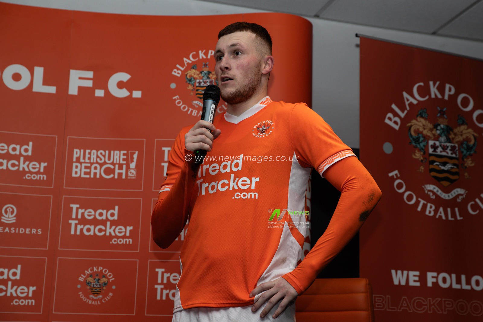 *FOR BLACKPOOL CLUB USE ONLY*

during the Sky Bet League 1 match Blackpool vs Peterborough United at Bloomfield Road, Blackpool, United Kingdom, 4th March 2025

(Photo by Gareth Evans/News Images)