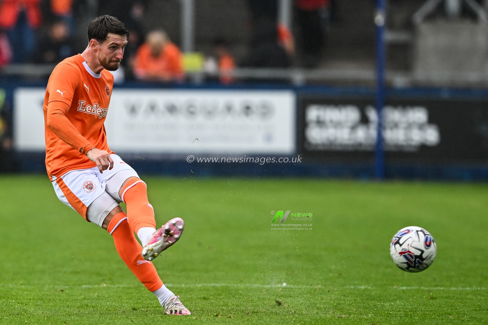 James Husband #3 of Blackpool in action during the game during the Pre-season friendly match Barrow vs Blackpool at SO Legal Stadium, Barrow-in-Furness, United Kingdom, 22nd July 2023

(Photo by Craig Thomas/News Images)