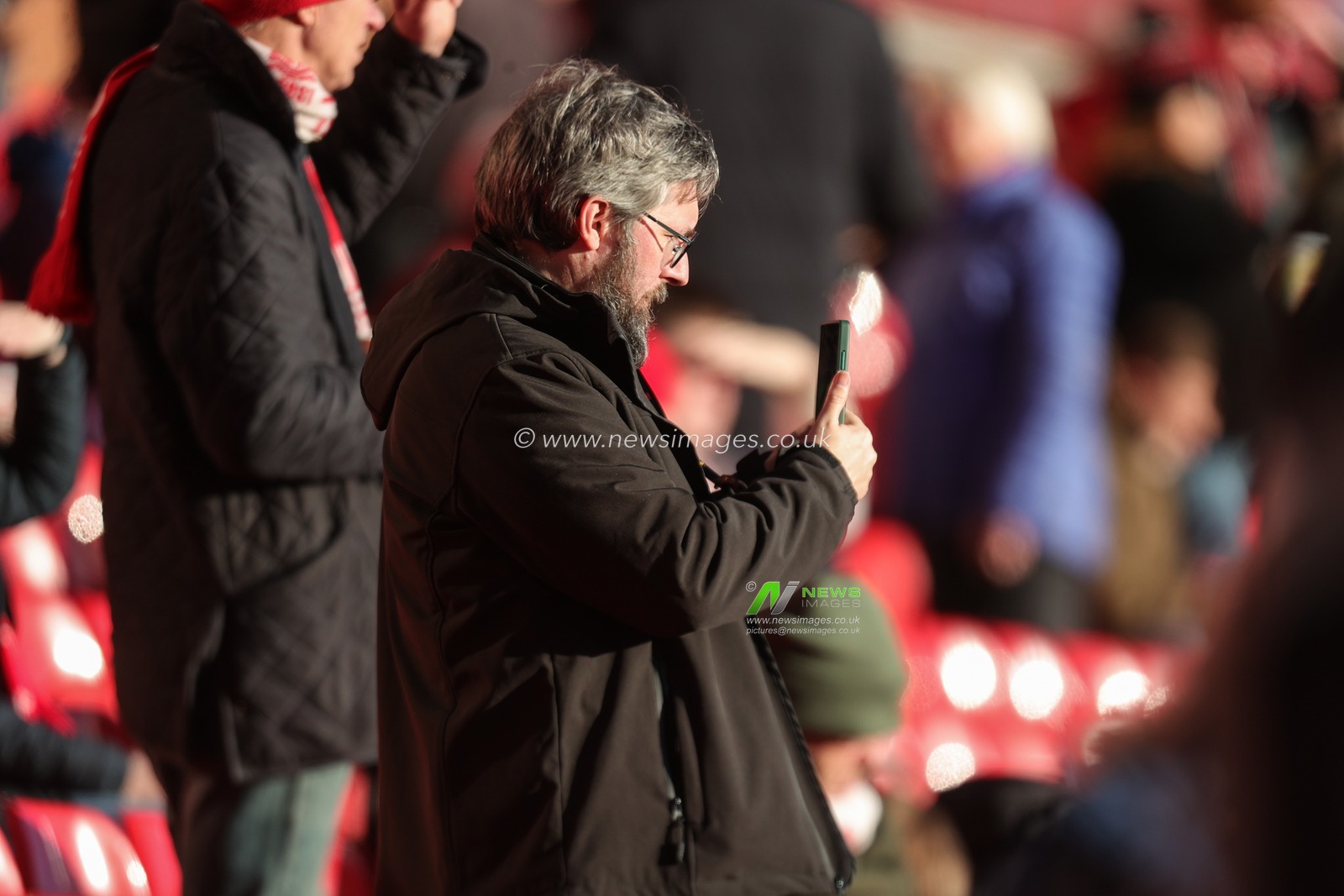 Nottingham Forest fans during the Premier League match Nottingham Forest vs Brighton and Hove Albion at City Ground, Nottingham, United Kingdom, 30th November 2025

(Photo by Richard Bierton/News Images)

*** GER AUT SUI OUT ***