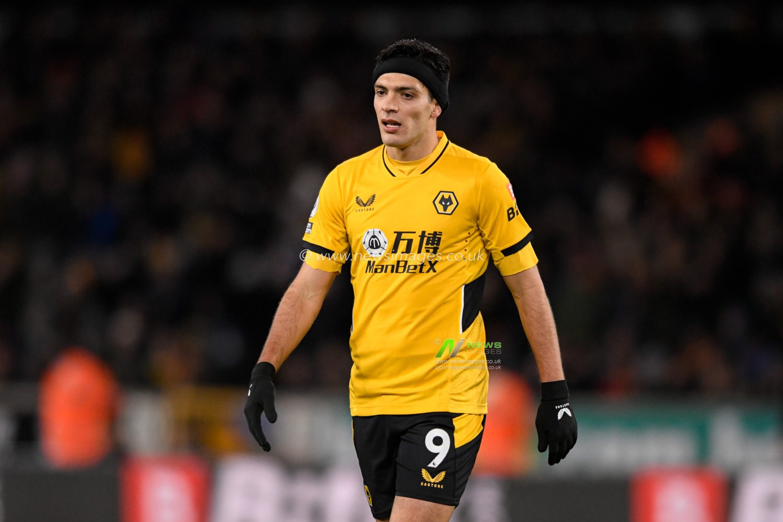 Raul Jimenez #9 of Wolverhampton Wanderers in action during the game