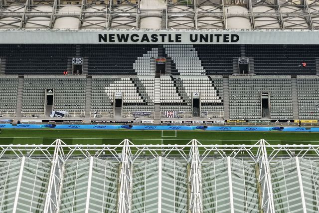 An aerial view of St James’ Park during the Premier League match Newcastle Untied vs Bournemouth at St. James's Park, Newcastle, United Kingdom on 18 April 2026

(Photo by Mark Cosgrove/News Images)