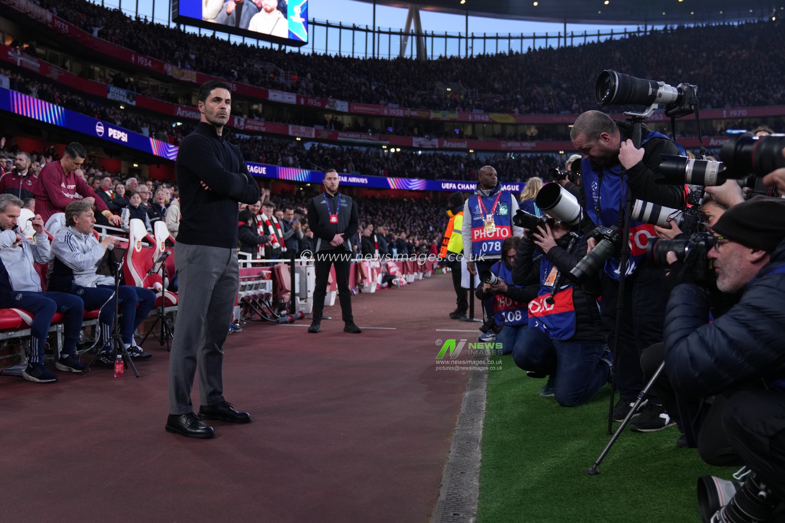 Mikel Arteta manager of Arsenal during the UEFA Champions League Quarter Finals match Arsenal vs Sporting CP at Arsenal stadium, London, United Kingdom on 15 April 2026

(Photo by Harvey Murphy/News Images)