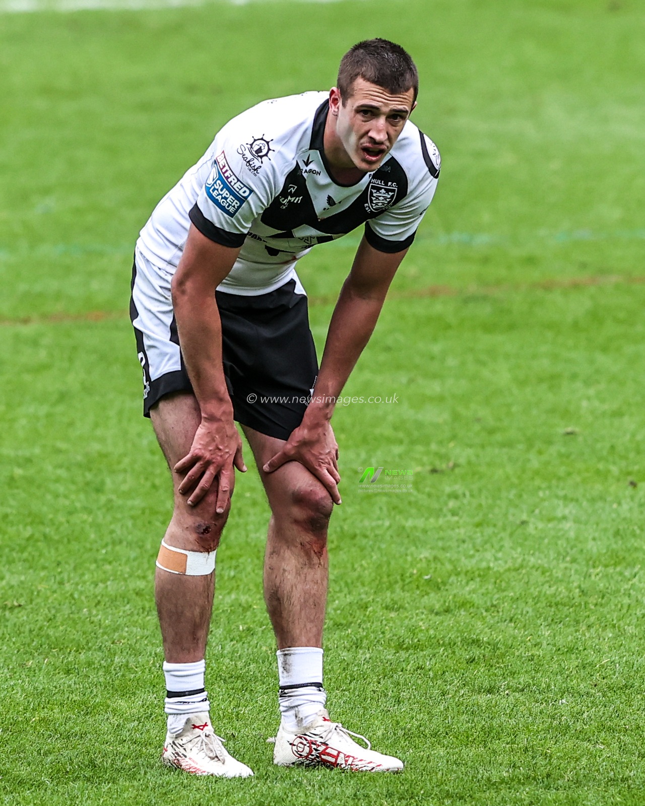 Jake Arthur of Hull FC during the Betfred Super League round 6 match Hull FC vs Catalans Dragons at MKM Stadium, Hull, United Kingdom on 29 March 2026

(Photo by Alfie Cosgrove/News Images)
