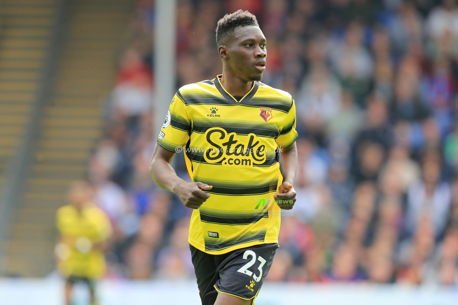Ismaila Sarr #23 of Watford in action.
