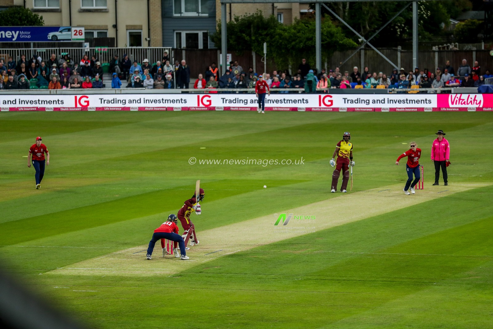 Charlie Dean of England Women bowls during the 3rd Vitality IT20 Series match England Women vs West Indies Women at The Cloud County Ground, Chelmsford, United Kingdom, 26th May 2025

(Photo by Izzy Poles/News Images)