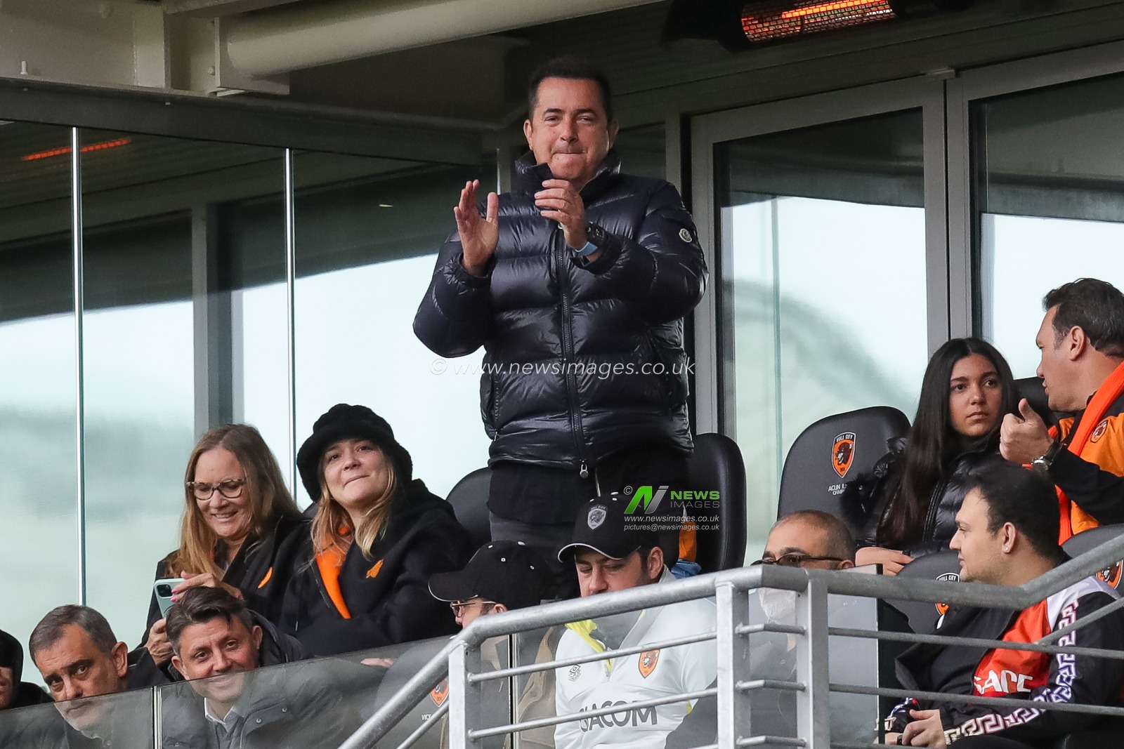 Hull City owner Acun IlÄ±calÄ± gestures to the supporters during the Sky Bet Championship match Hull City vs Rotherham United at MKM Stadium, Hull, United Kingdom, 1st April 2023

(Photo by James Heaton/News Images)