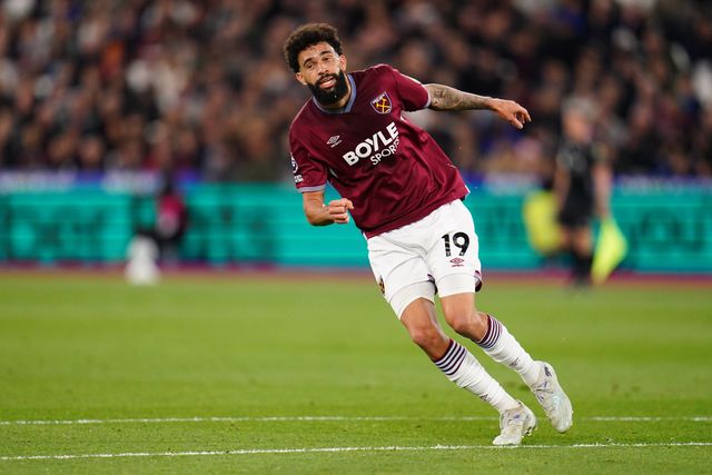 Pablo of West Ham United during the Premier League match West Ham United vs Wolverhampton Wanderers at London Stadium, London, United Kingdom on 10 April 2026

(Photo by Harvey Murphy/News Images)