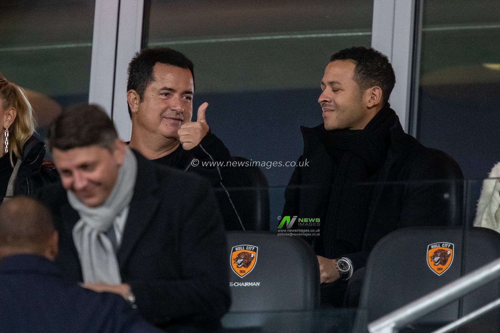 Hull City owner Acun Ilicali and Liam Rosenior during the Sky Bet Championship match Hull City vs Middlesbrough at MKM Stadium, Hull, United Kingdom, 1st November 2022

(Photo by James Heaton/News Images)