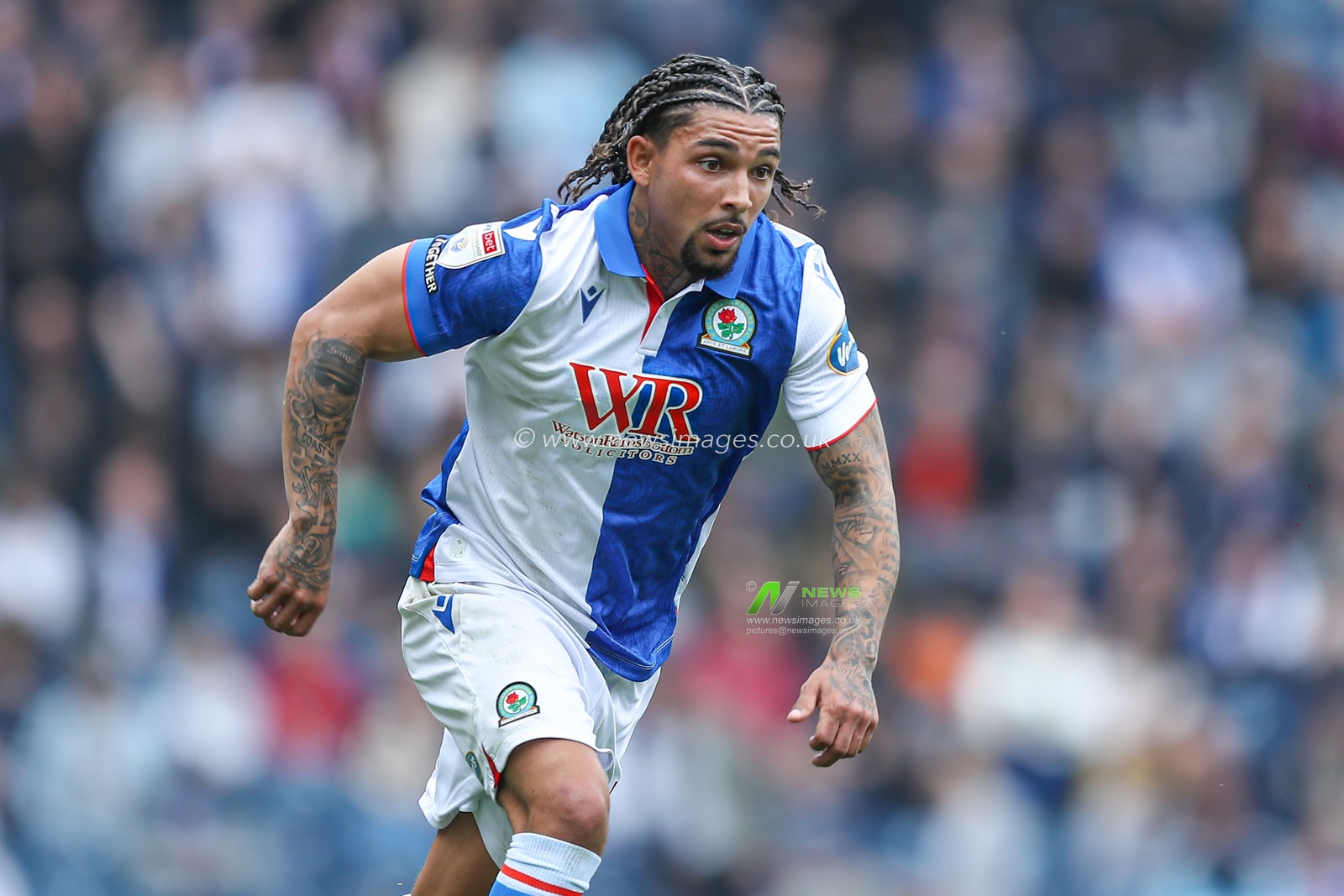 Tyrhys Dolan of Blackburn Rovers during the Sky Bet Championship match Blackburn Rovers vs Watford at Ewood Park, Blackburn, United Kingdom, 26th April 2025

(Photo by Jorge Horsted/News Images)