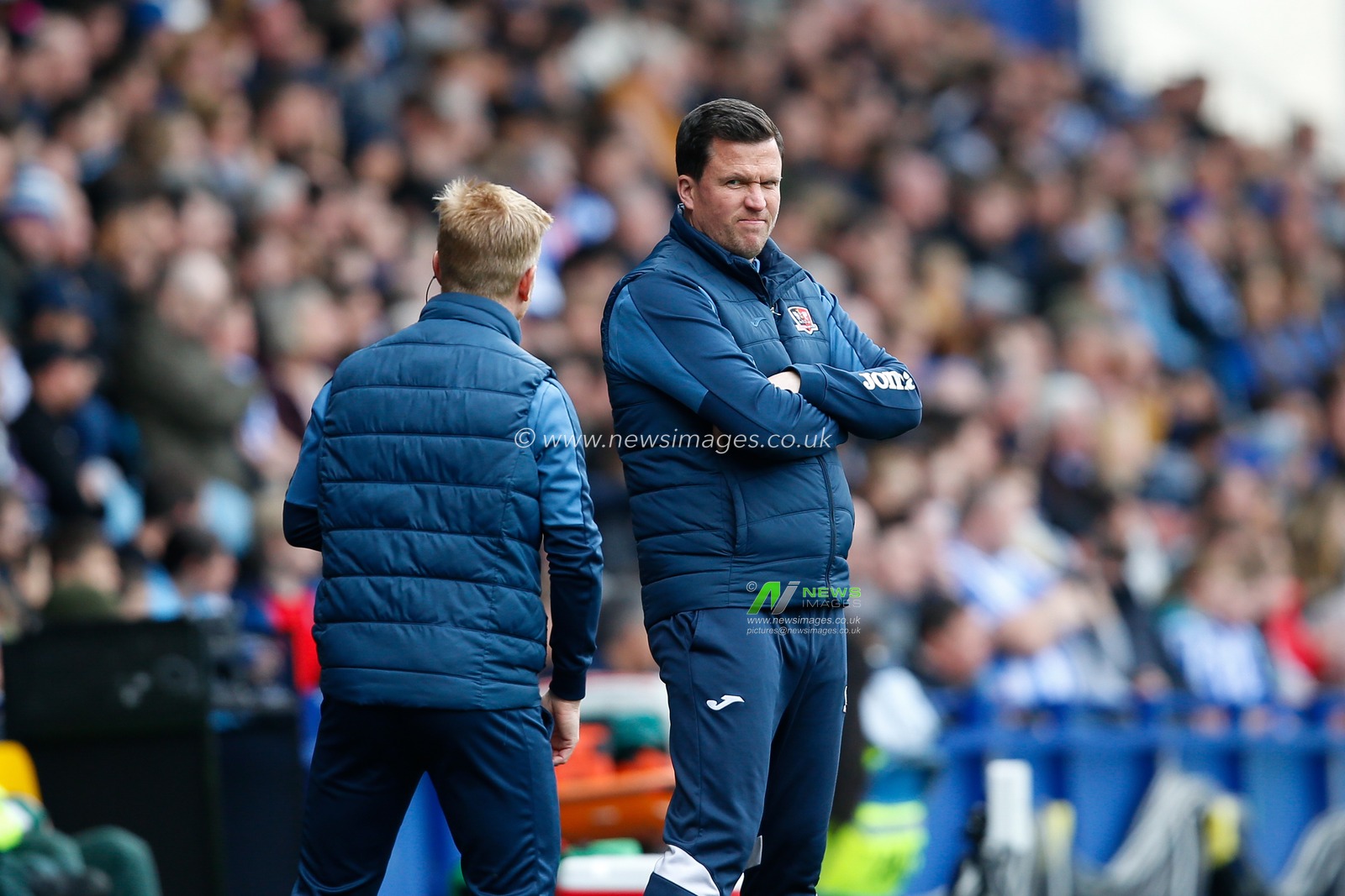 Gary Caldwell manager / head coach of Exeter City during the Sky Bet League 1 match Sheffield Wednesday vs Exeter City at Hillsborough, Sheffield, United Kingdom, 22nd April 2023

(Photo by Ben Early/News Images)