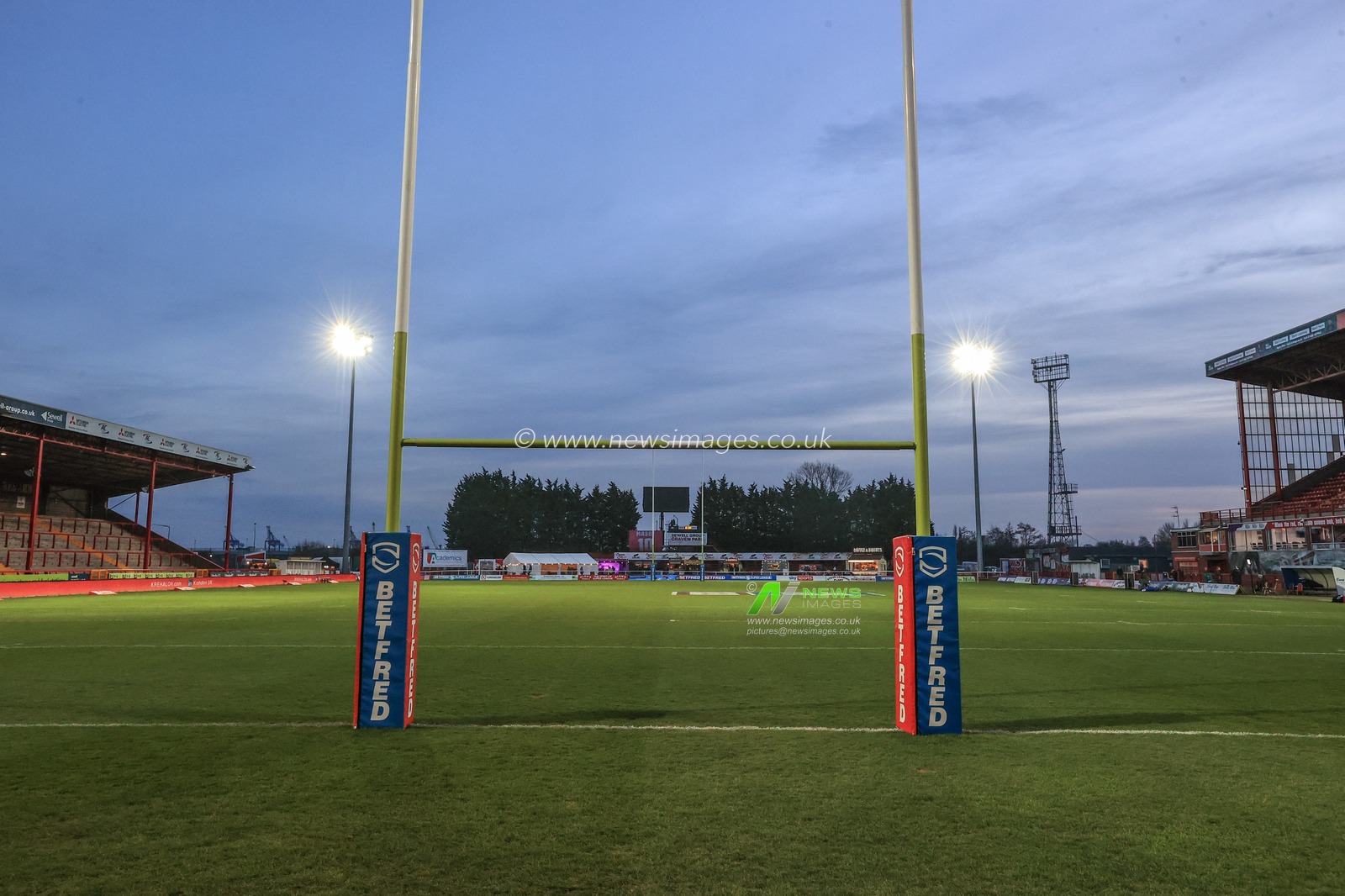 A general view of Sewell Group Craven Park ahead of this evenings Betfred Super League Round 1 fixture Hull KR v Wigan Warriors