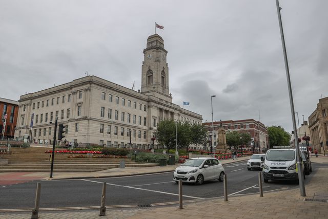 Anti-racism protest Barnsley Town Centre