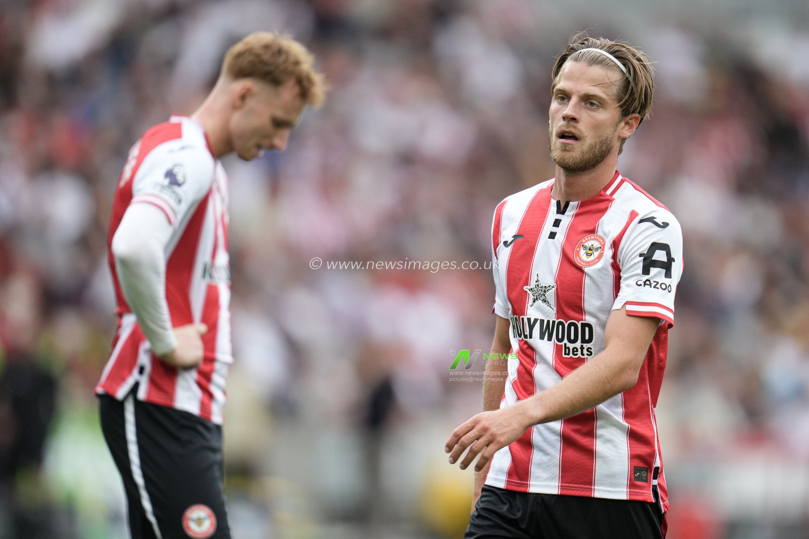 Mathias Jensen of Brentford during the Premier League match Brentford vs Aston Villa at The Gtech Community Stadium, London, United Kingdom, 23rd August 2025

(Photo by Harvey Murphy/News Images)