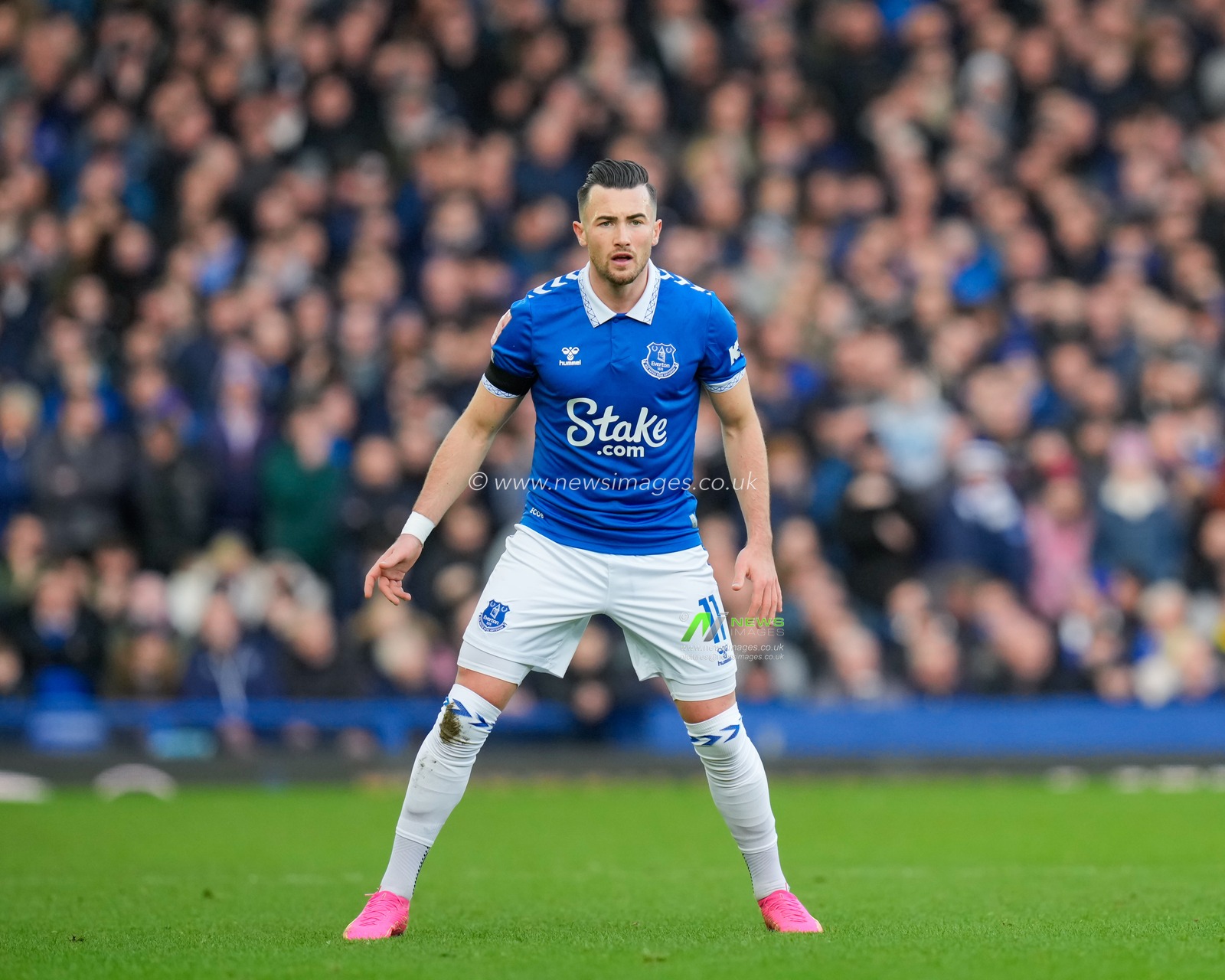 Jack Harrison of Everton, during the Emirates FA Cup Fourth Round match Everton vs Luton Town at Goodison Park, Liverpool, United Kingdom, 27th January 2024

(Photo by Steve Flynn/News Images)