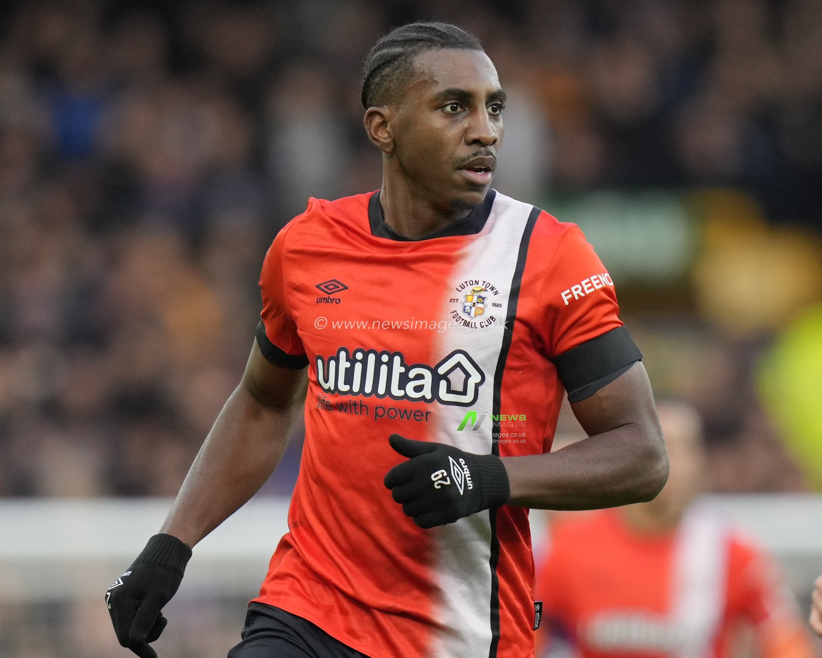 Amariâ€™i Bell of Luton Town during the Emirates FA Cup Fourth Round match Everton vs Luton Town at Goodison Park, Liverpool, United Kingdom, 27th January 2024

(Photo by Steve Flynn/News Images)