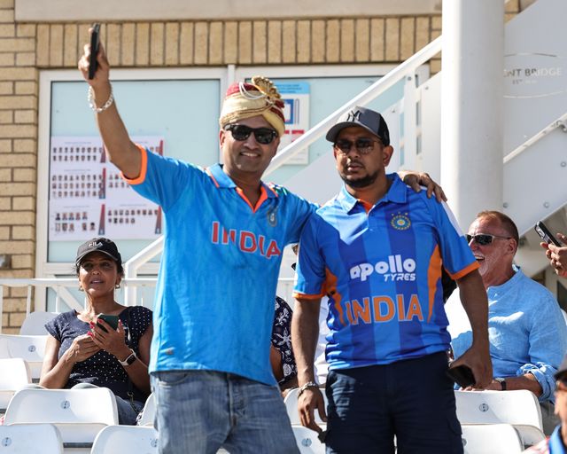India fans take to their seats ahed of play during the Third Vitality T20 International match England vs India at Trent Bridge, Nottingham, United Kingdom on 07 July 2026

(Photo by Mark Cosgrove/News Images)