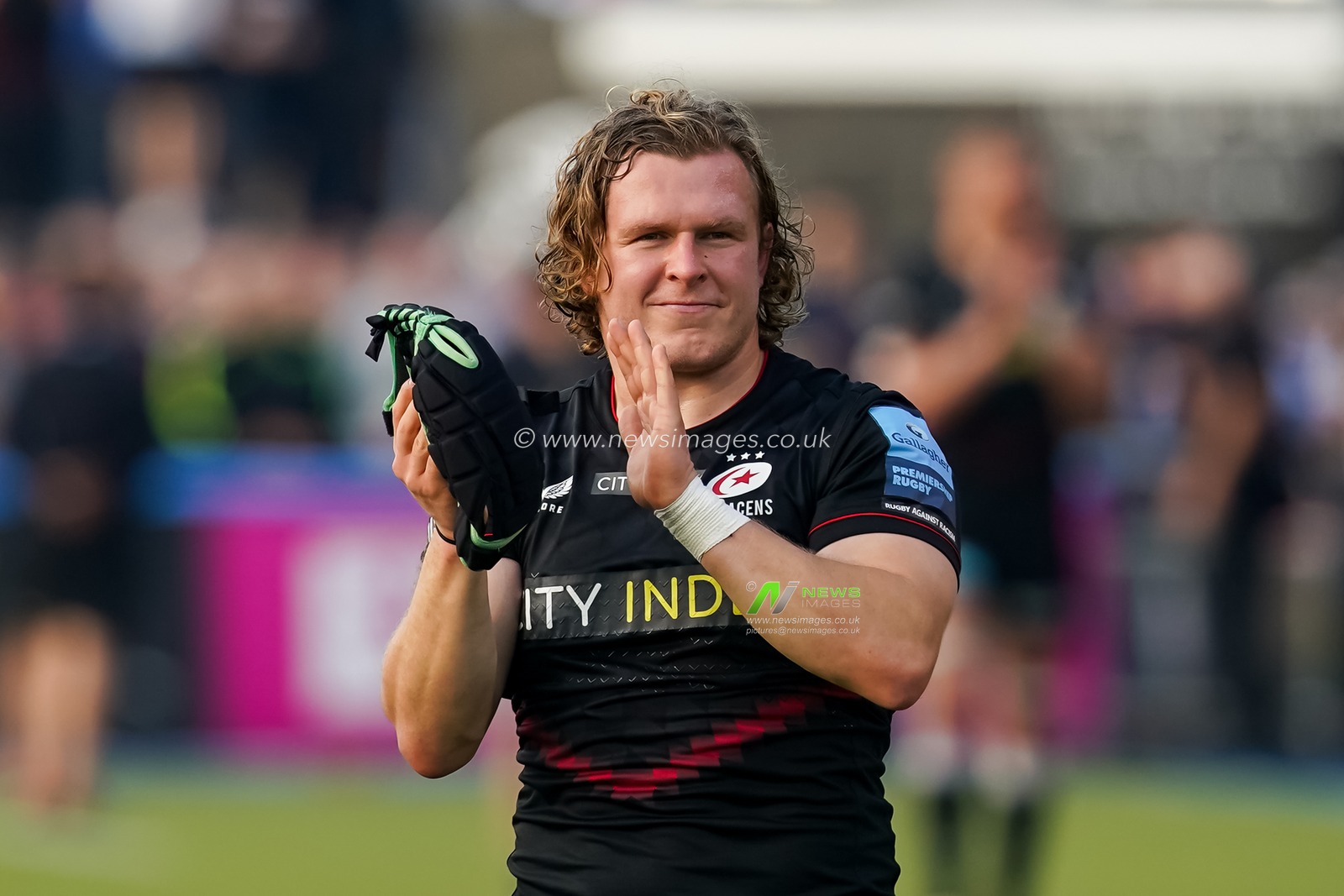 Tom Woolstencroft #16 of Saracens