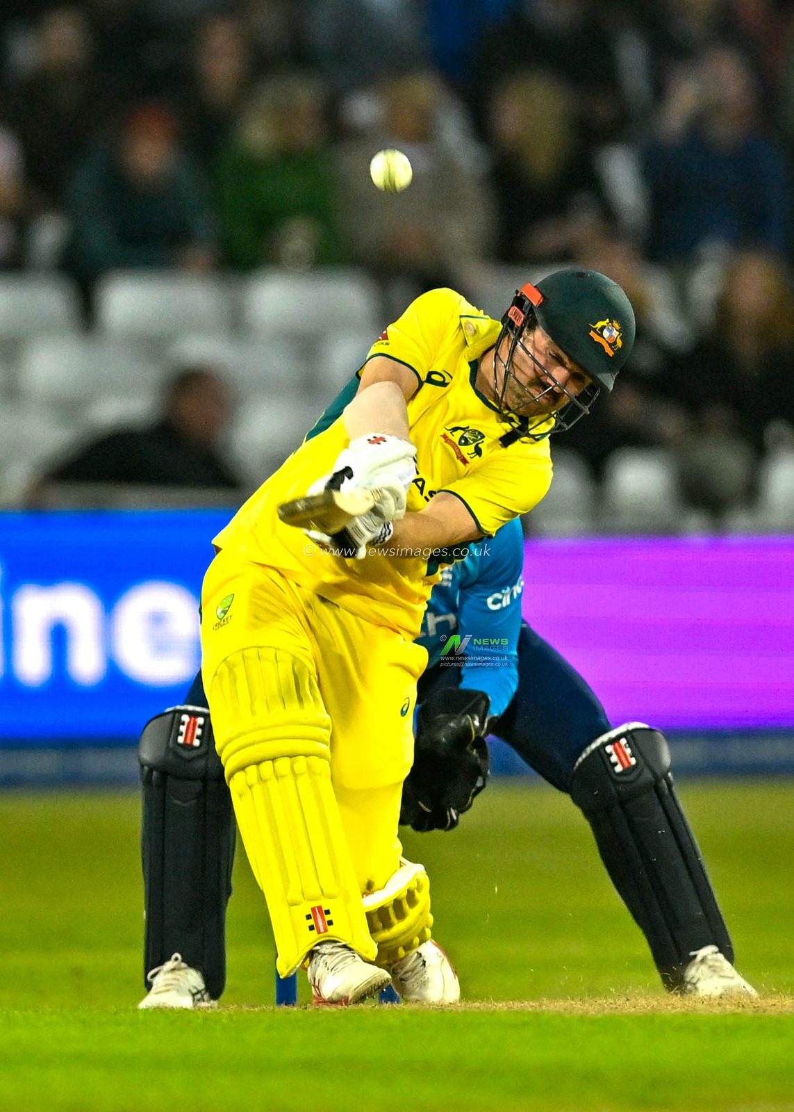Travis HEAD (Australia) batting during the First Metro Bank One Day International match England vs Australia at Trent Bridge, Nottingham, United Kingdom, 19th September 2024

(Photo by Mark Dunn/News Images)