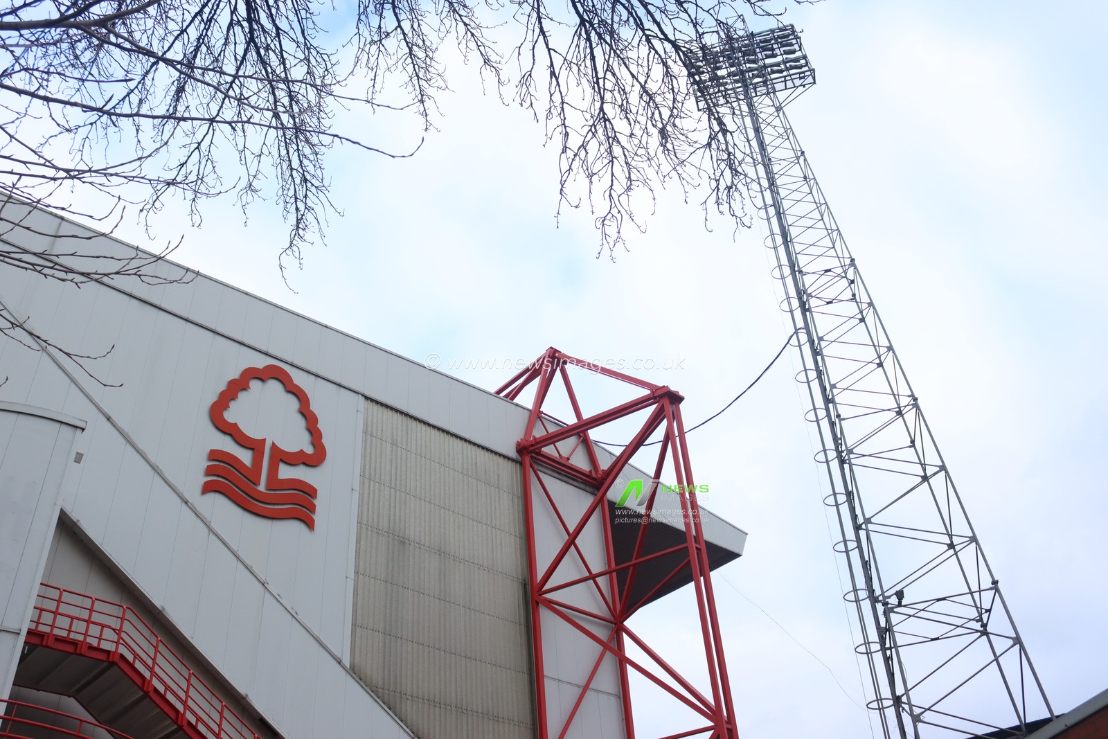 A general view outside the City Ground prior the game
