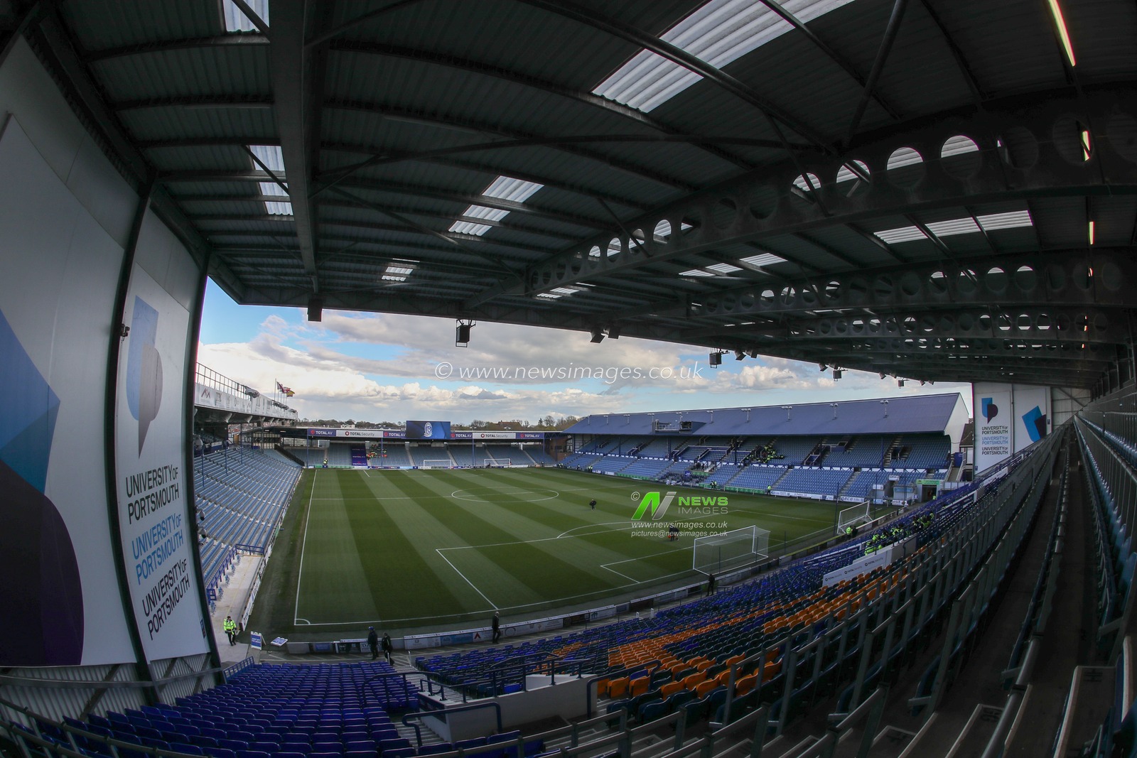 A general view of Fratton park during the Sky Bet League 1 match Portsmouth vs Barnsley at Fratton Park, Portsmouth, United Kingdom, 16th April 2024

(Photo by Alfie Cosgrove/News Images)