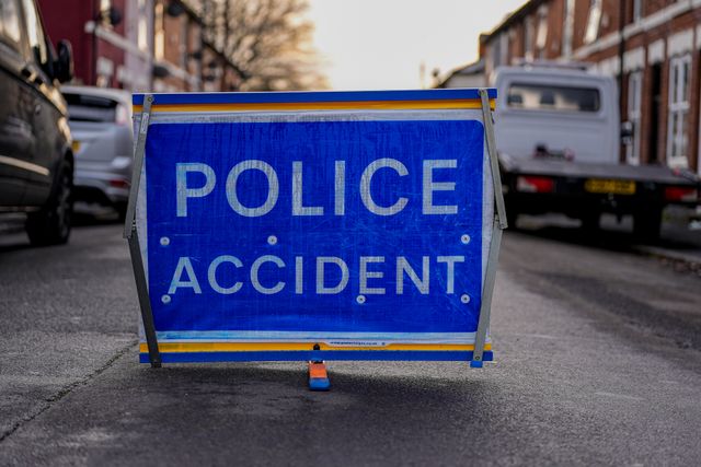 A police cordon on Cambridge Street, Derby, during a Major Explosives Incident in Derby that began on Thursday December 4 when police executed a warrant at an address on Vulcan Street, Derby, that saw two men arrested on suspicion of explosives offences and 200 homes evacuated (Maynard Manyowa / News Images)
