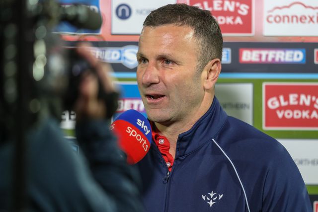 Willie Peters Head Coach of Hull KR speaks to Sky Sports after the game during the Betfred Super League Round 9 match Hull KR vs Wigan Warriors at Sewell Group Craven Park, Kingston upon Hull, United Kingdom, 26th April 2024

(Photo by Alfie Cosgrove/News Images)