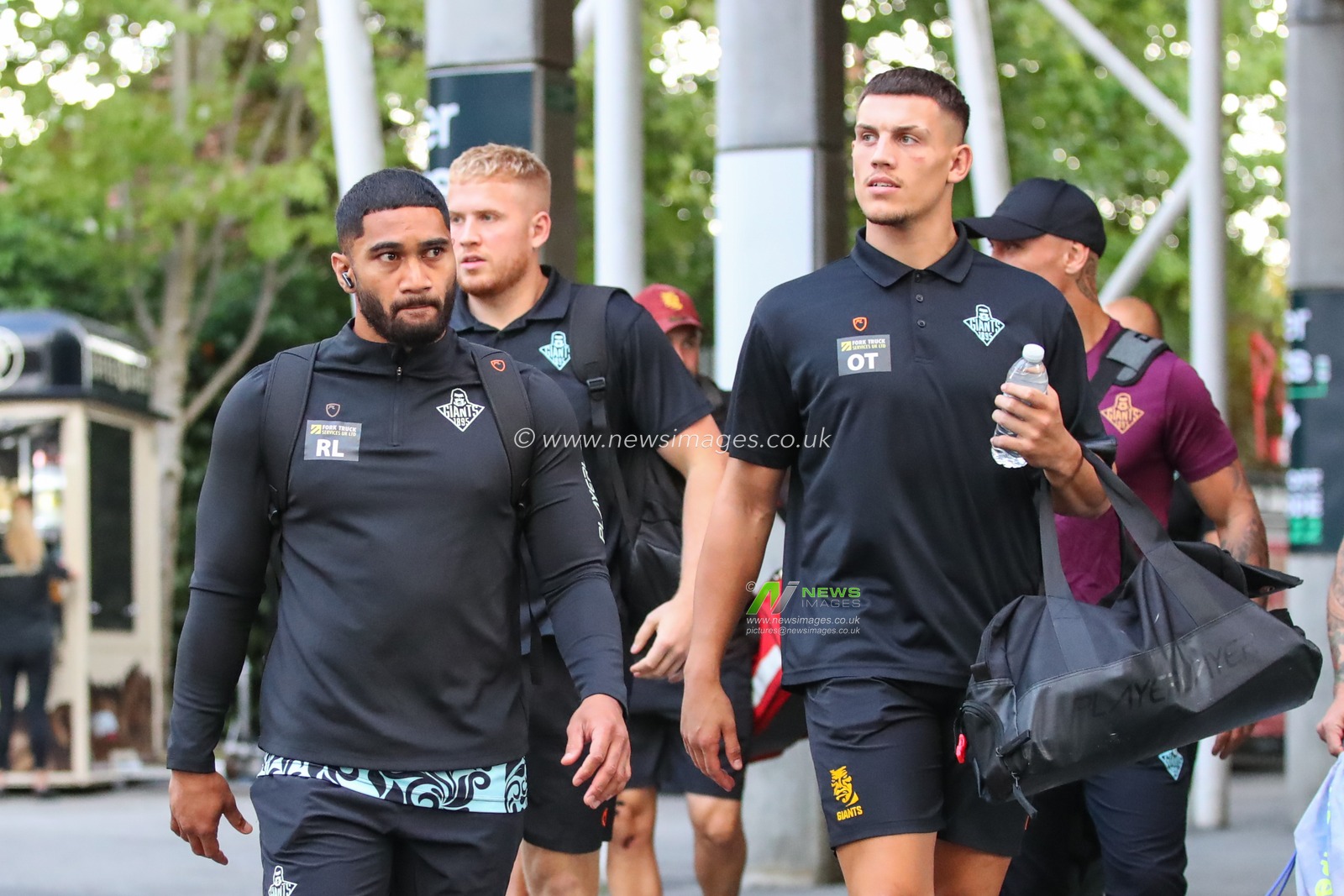 Huddersfield Giants players arrive at Headingly Stadium ahead of this evenings Betfred Super League Fixture
