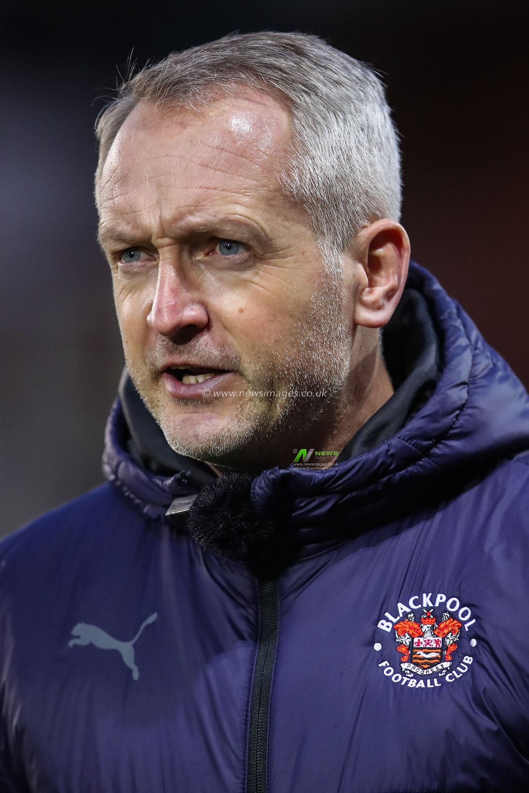 Neil Critchley manager of Blackpool gives an interview after the Sky Bet League 1 match Peterborough United vs Blackpool at Weston Homes Stadium, Peterborough, United Kingdom, 17th February 2024

(Photo by Gareth Evans/News Images)