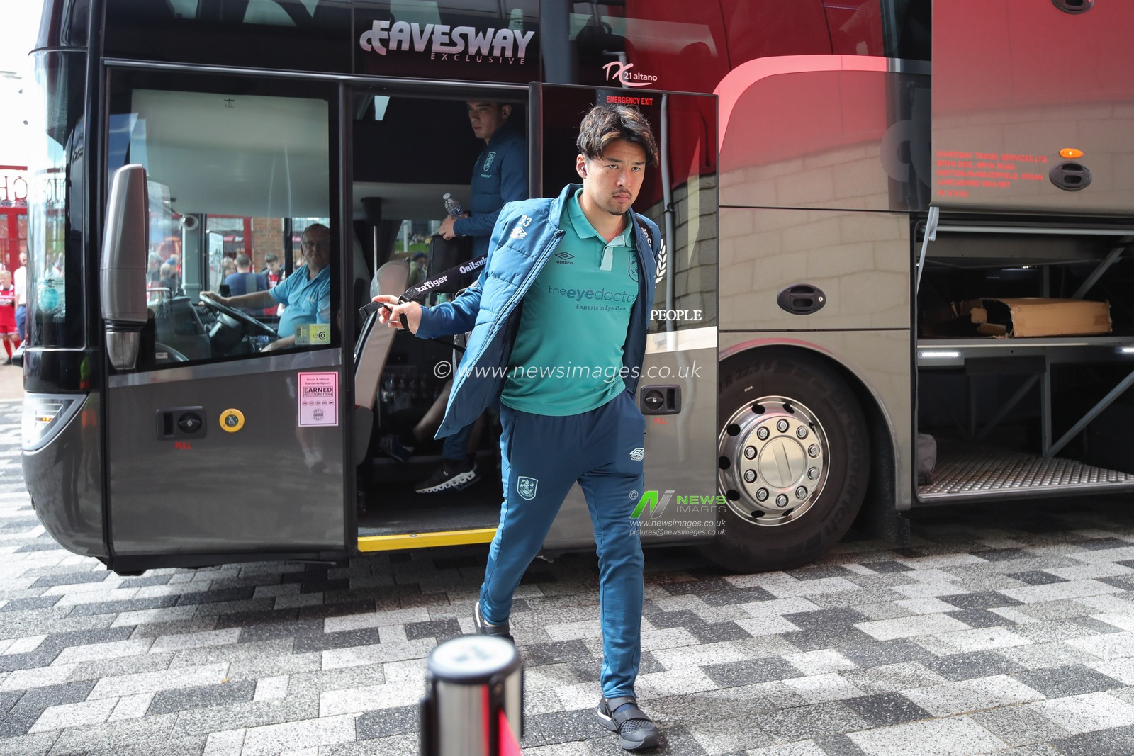 Yuta Nakayama #33 of Huddersfield Town arrives at The Riverside Stadium ahead of the Sky Bet Championship match Middlesbrough vs Huddersfield Town at Riverside Stadium, Middlesbrough, United Kingdom, 19th August 2023

(Photo by James Heaton/News Images)