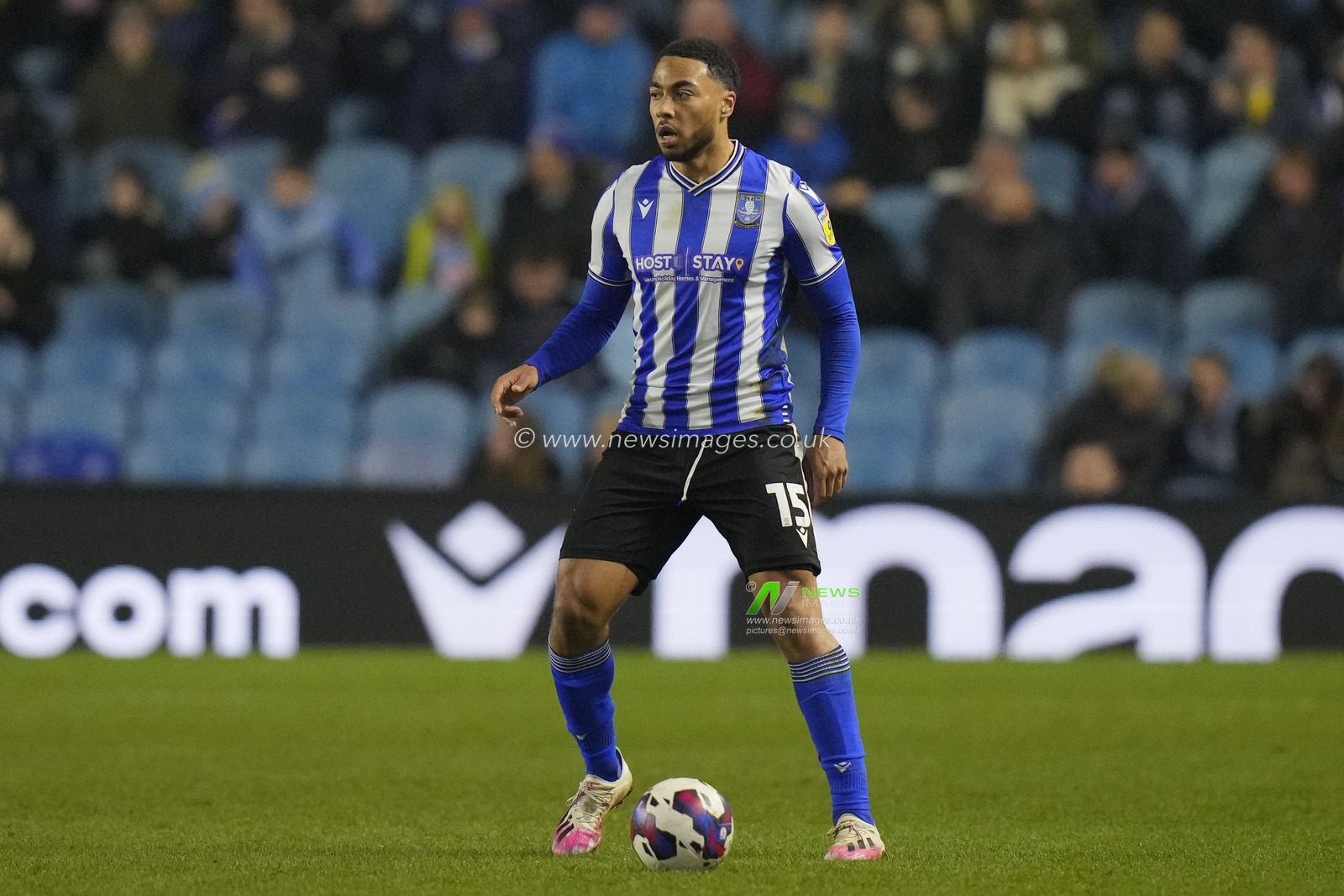 Akin Famewo #15 of Sheffield Wednesday during the Sky Bet League 1 match Sheffield Wednesday vs Morecambe at Hillsborough, Sheffield, United Kingdom, 14th February 2023

(Photo by Steve Flynn/News Images)