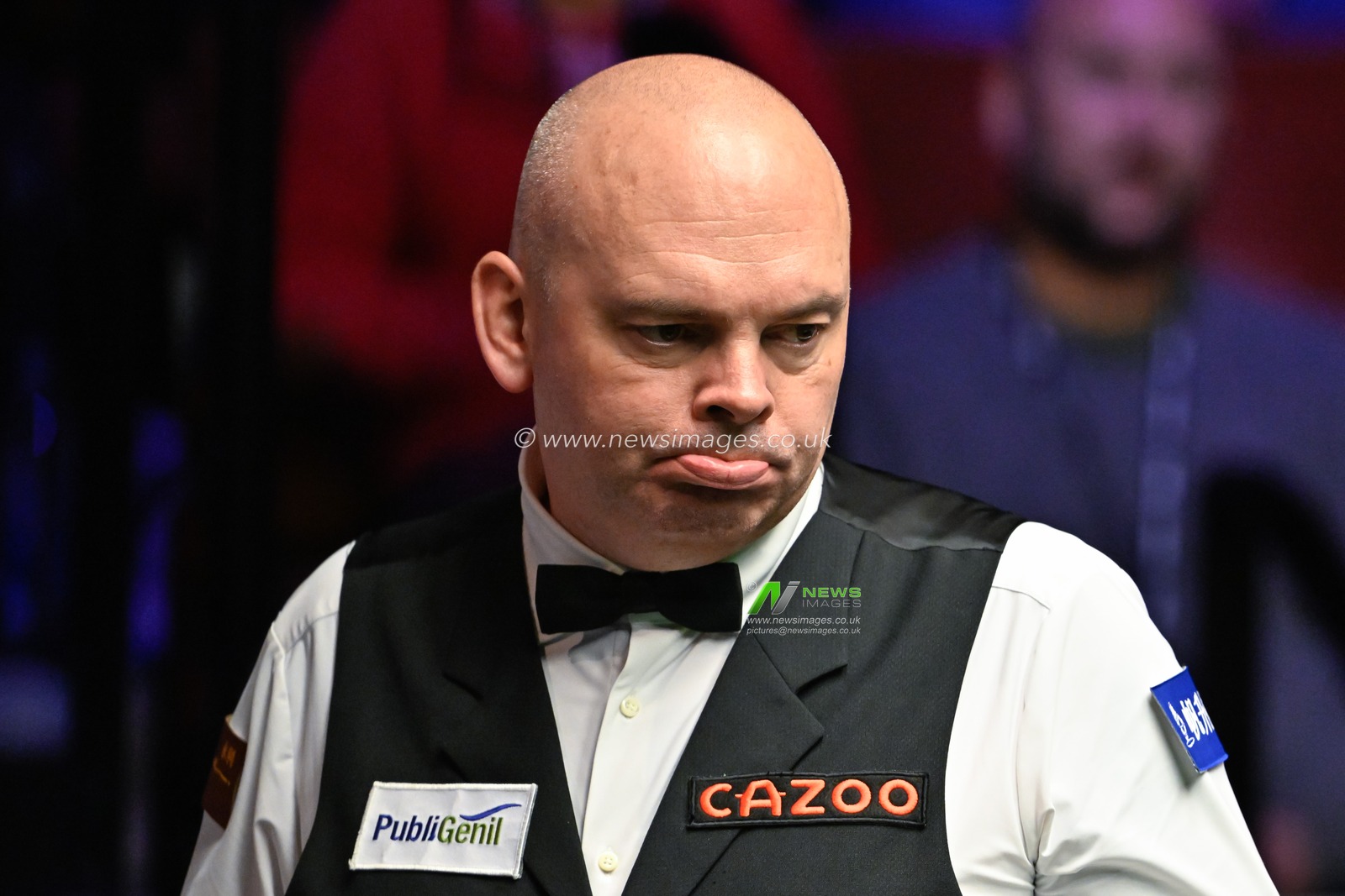 Stuart Bingham reacts, during the Cazoo World Championships 2024 at Crucible Theatre, Sheffield, United Kingdom, 3rd May 2024

(Photo by Cody Froggatt/News Images)