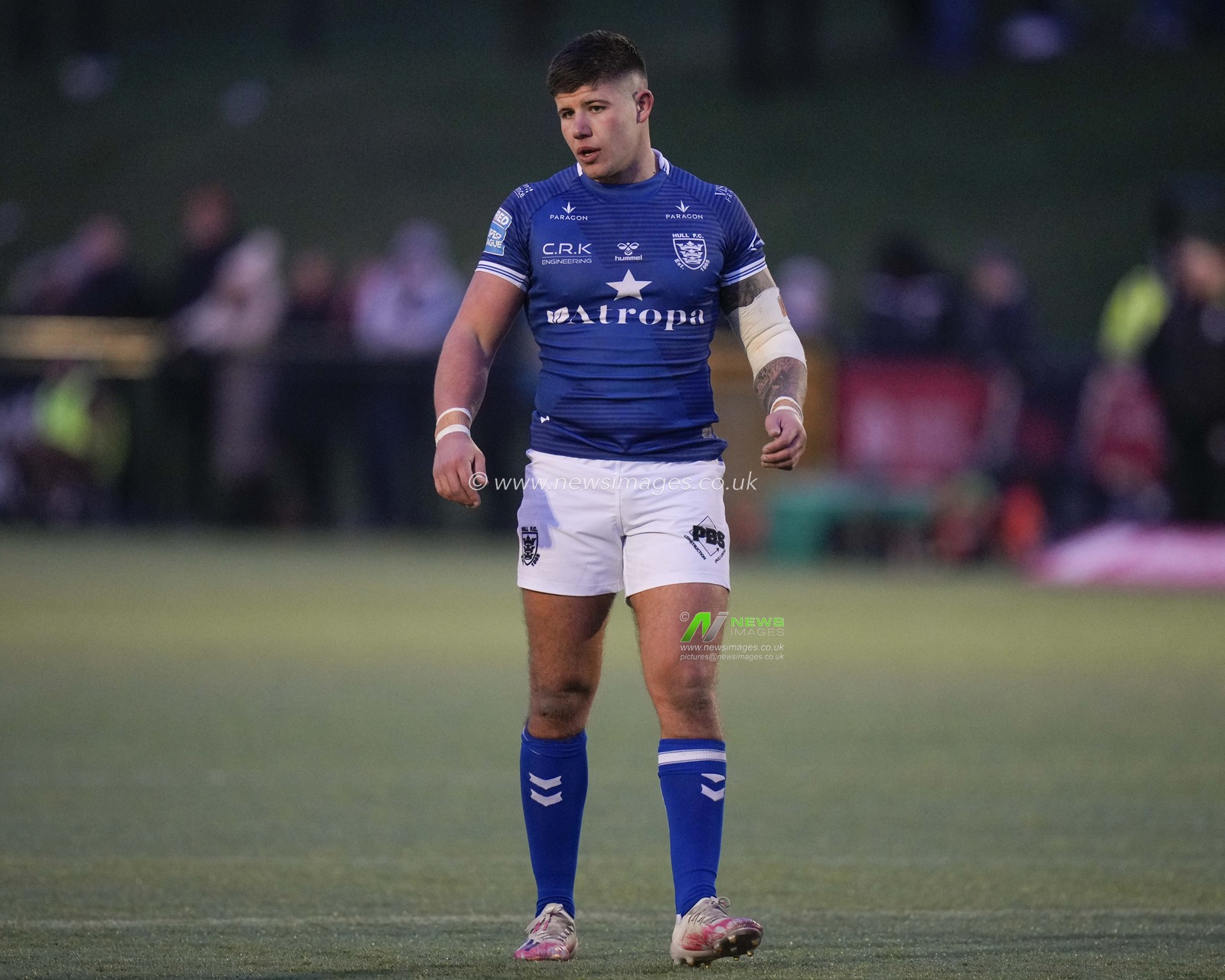 Joe Cator #15 of Hull FC during the Rugby League Pre Season match Sheffield Eagles vs Hull FC at Sheffield Olympic Legacy Park, Sheffield, United Kingdom, 22nd January 2023

(Photo by Steve Flynn/News Images)