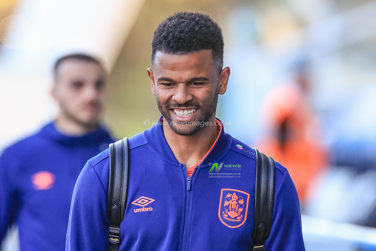 Fraizer Campbell #22 of Huddersfield Town arrives at The John Smiths Stadium