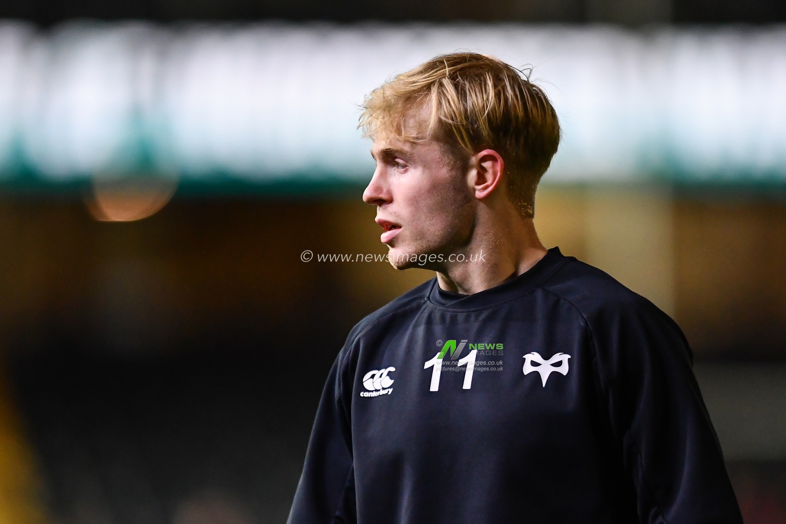 Mat Protheroe of Ospreys during pre match warm up