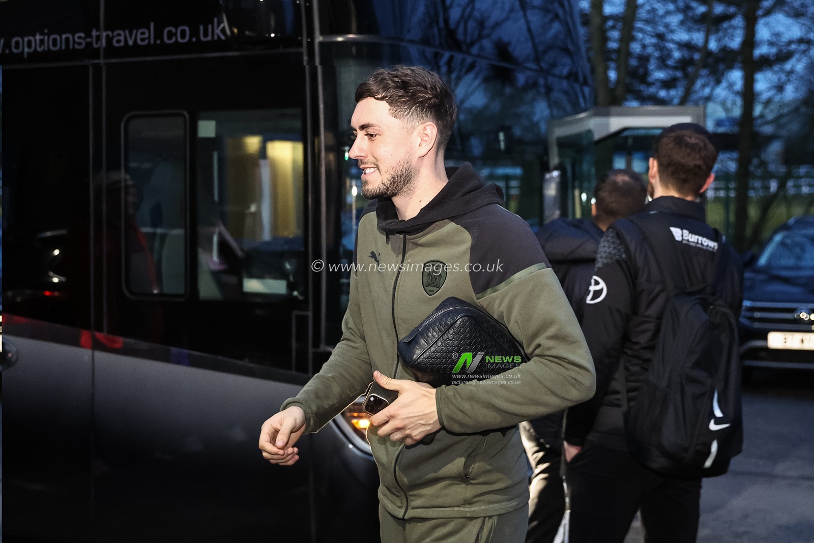 Corey O'Keeffe of Barnsley arrives during the Sky Bet League 1 match Carlisle United vs Barnsley at Brunton Park, Carlisle, United Kingdom, 12th March 2024

(Photo by Mark Cosgrove/News Images)