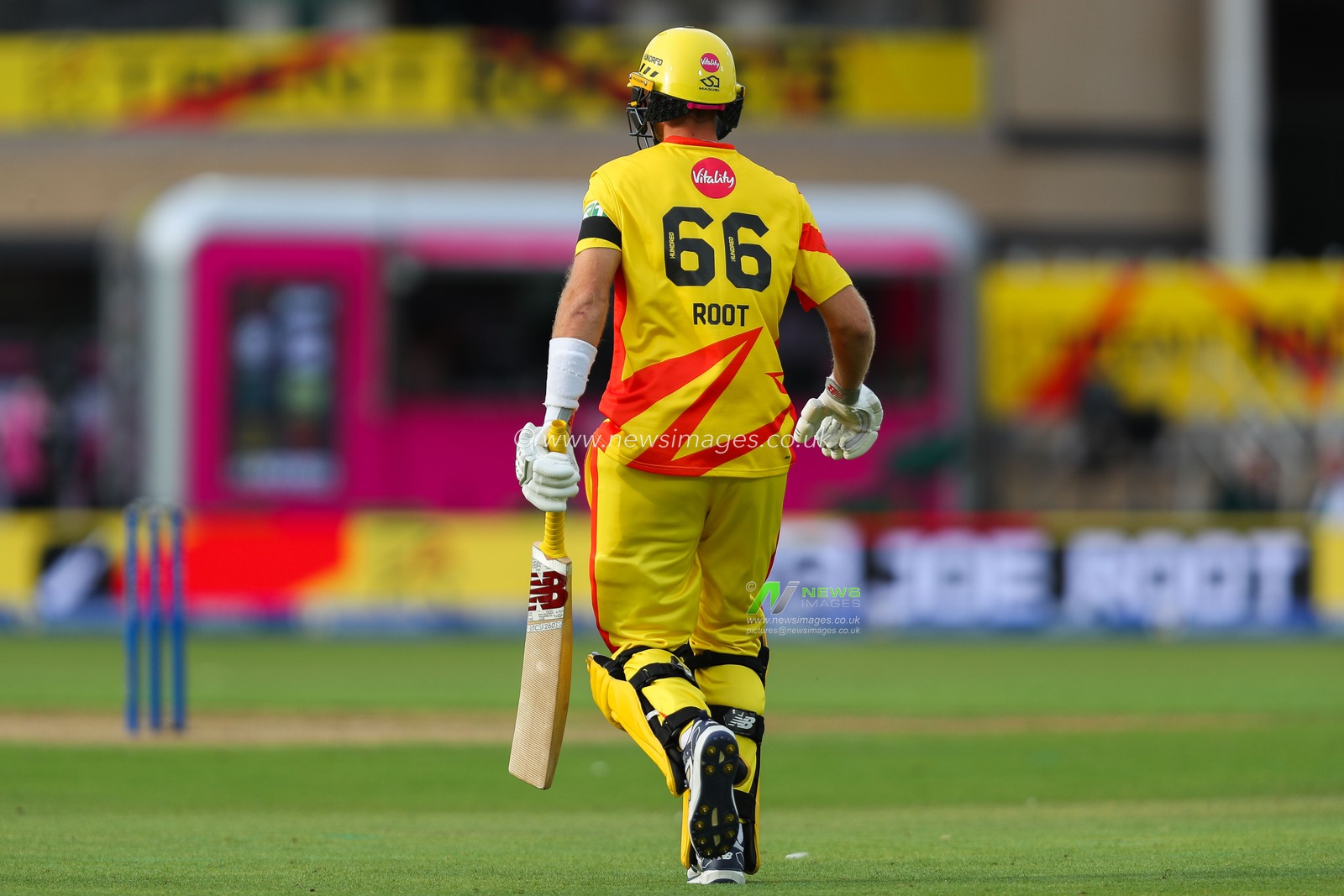 Joe Root of Trent Rockets takes to the field during the The Hundred match Trent Rockets vs London Spirit at Trent Bridge, Nottingham, United Kingdom, 7th August 2024

(Photo by Izzy Poles/News Images)