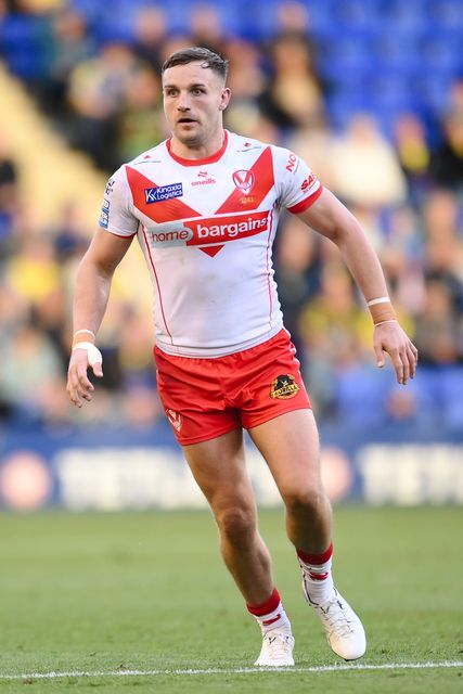 Matty Lees of St. Helens looks on during the Betfred Super League play-off Eliminator 2 Warrington Wolves v St Helens at Halliwell Jones Stadium, Warrington, United Kingdom, 28th September 2024

(Photo by Ben Roberts/News Images)