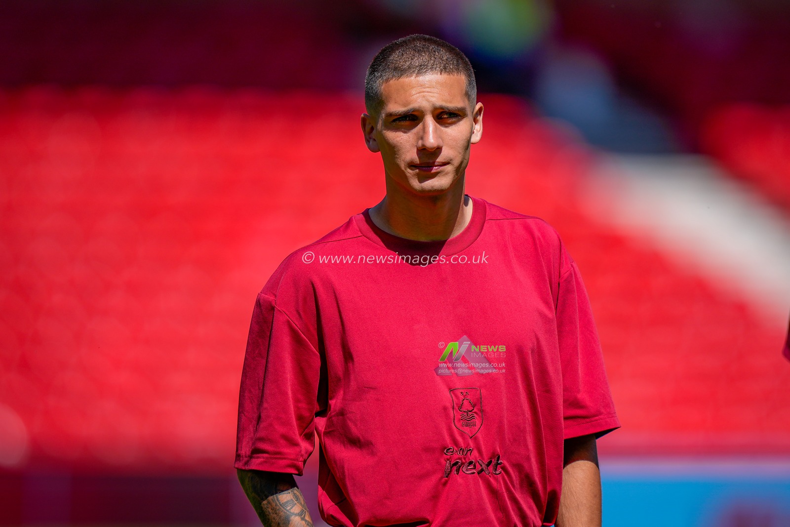 Nicolas Dominguez of Nottingham Forest inspects the pitch prior to kick off during the Premier League match Nottingham Forest vs Bournemouth at City Ground, Nottingham, United Kingdom on 24 May 2026

(Photo by Maynard Manyowa/News Images)